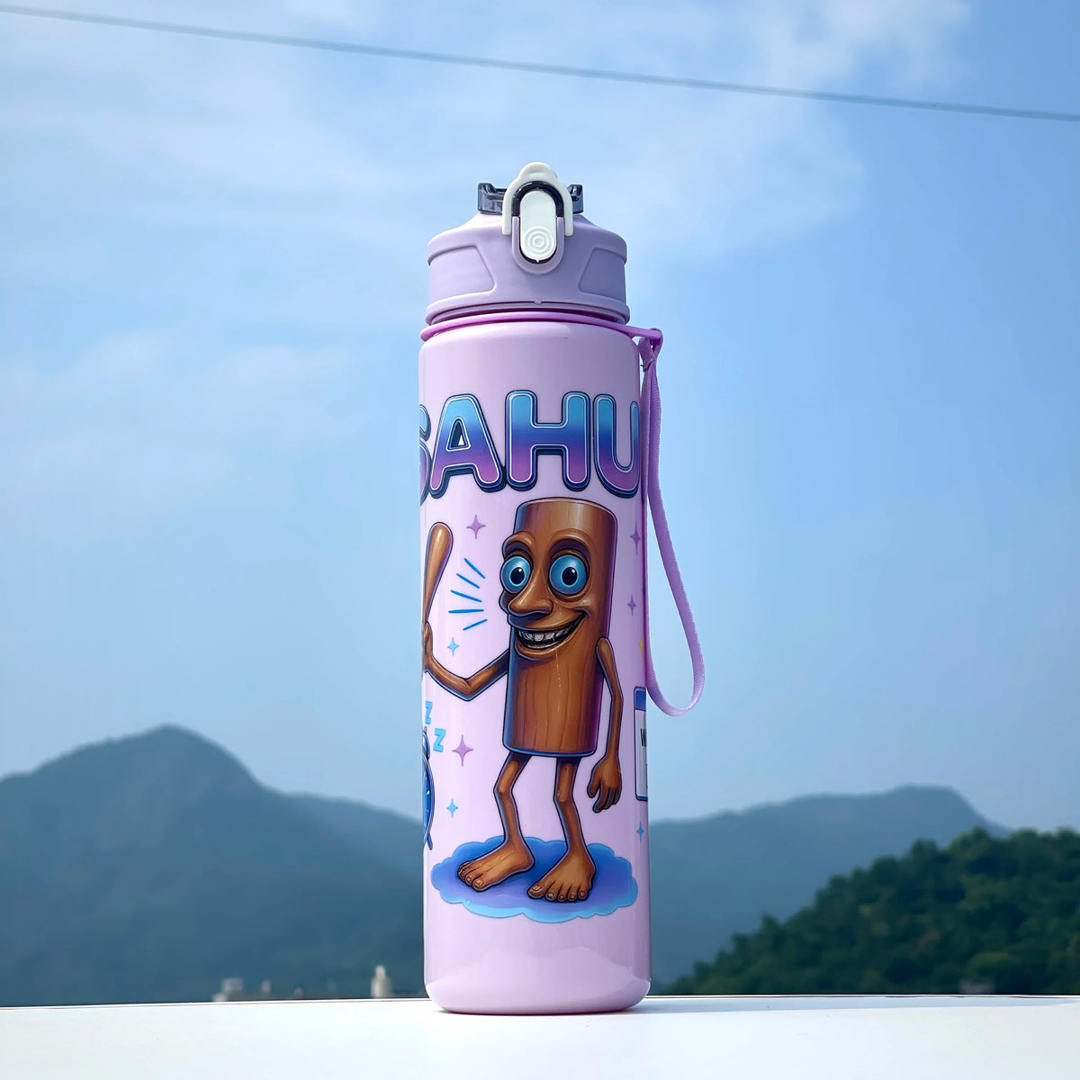 750ML Italian Brainrot Water Bottle Outdoor Drinking Cartoon Sports Cups Tung Tung Tung Sahur Tralalero Tralala Christmas Gift