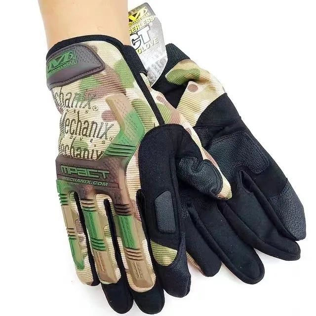 Tactical full finger outdoor sports cycling fitness touch screen special forces military fans anti slip gloves