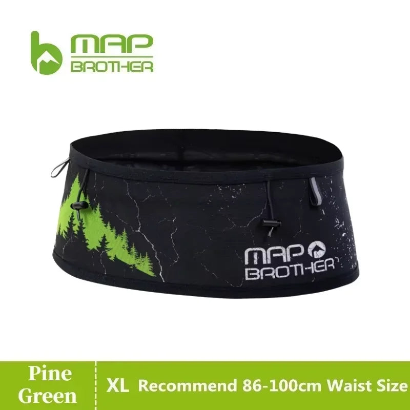 MAP BROTHER W1002 Upgrade Running Belt Waist Pack Travel Money Bag Trail Marathon Gym Workout Fitness Mobile Phone Holder Bag