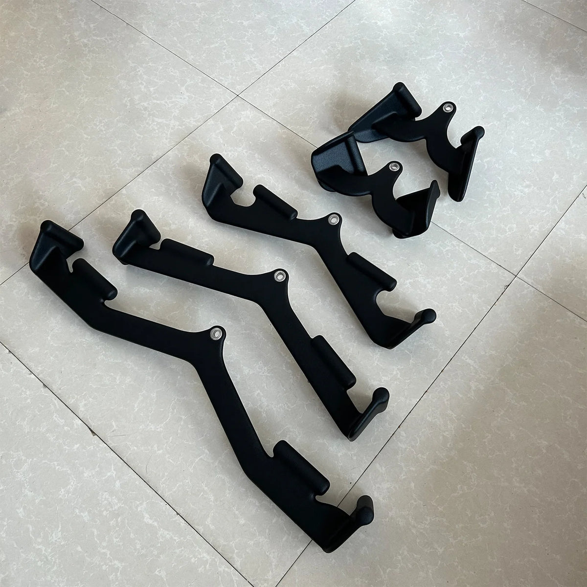 LAT Pull Down Handle Fitness Accessories Rowing T-bar V-Bar Pulley Cable Machine Attachments For Back Bicep Tricep 5Pcs