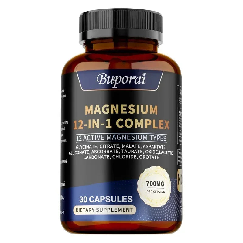 Magnesium Complex -Supports Muscle, Bone, and Joint Health, Relieves Stress, Maintains A Good Mood, and Promotes Overall Health