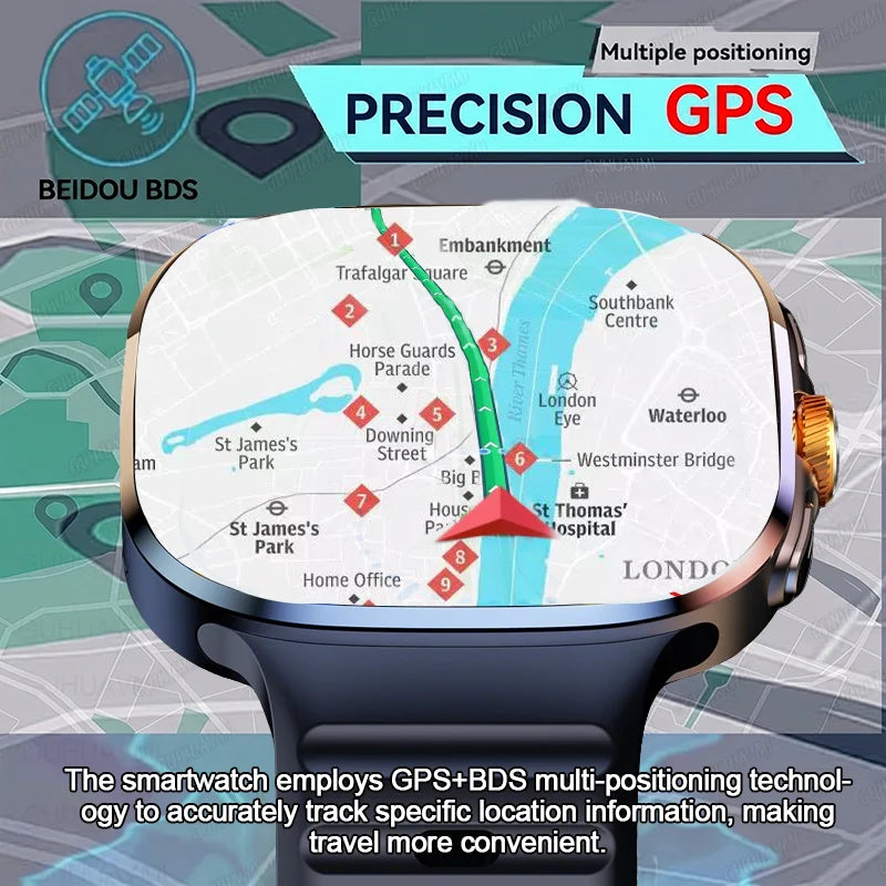 New upgrade 5G/4G Full Network Smart Watch AMOLED 2100mah Rotating Camera GPS WIFI Google APPS Download Smartwatch phone iOS