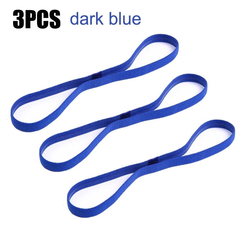 12 Pcs Thin Elastic Headbands Non Slip Sport Sweatbands for Running Soccer Basketball Cycling Workouts Gym Tennis Hiking Volleyb