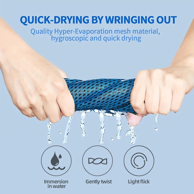 1pc Cooling Sports Towel, Sweat Absorbent & Quick Dry, Suitable as Cool Rags for Neck Cooling Wrap,Cooler, Cold Towel