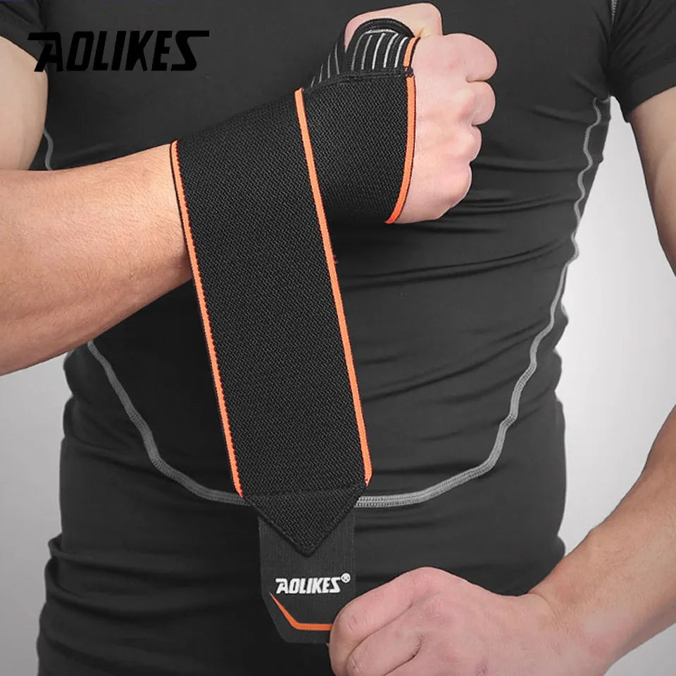 AOLIKES 1 Pair Wrist Brace with Thumb Support Wrist Compression Straps for Workouts, Gymnastics, Weightlifting, Men, Women