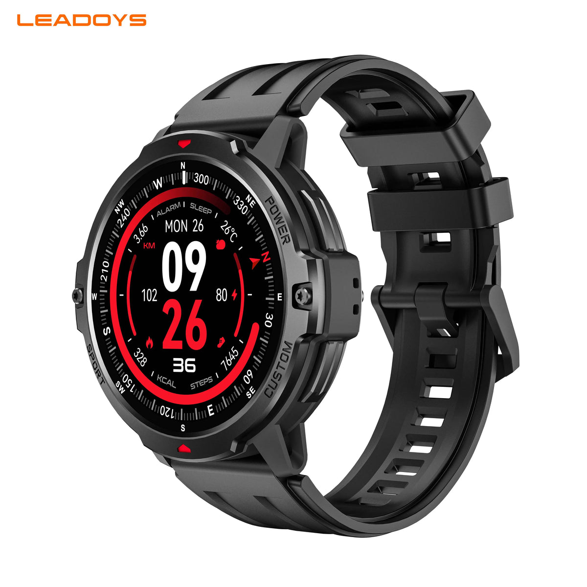 LEADOYS C31 Men's GPS Smartwatch Reloj Inteligente Para Hombre Outdoor Fitness Swimming Running Jumping Rope Smart Wrist Watch