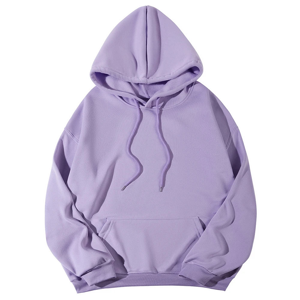 Women's Hoodies Pullover Spring Autumn Casual Hoodie 2026 Sweatshirts Solid Color Hoodies Oversize Black Sweatshirt Women Top