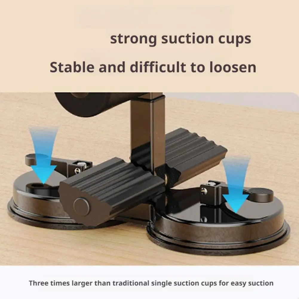 Sit Up Bar Foot Holder with 3 Suction Cup Sit Up Floor Holder Adjustable Height Situp Bar Assistance Device for Abs Workout Aids