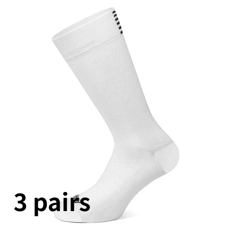 1/3 Pairs Professional Cycling Socks Breathable Road Bicycle Sports Socks Outdoor Racing Athletic Socks