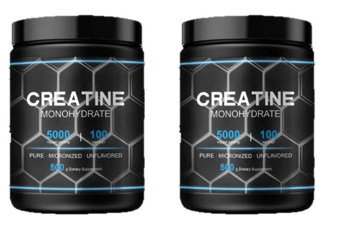 Creatine Monohydrate Powder 500g Unflavored Micronized Supplement for Workout Recovery Muscle Support Men Women
