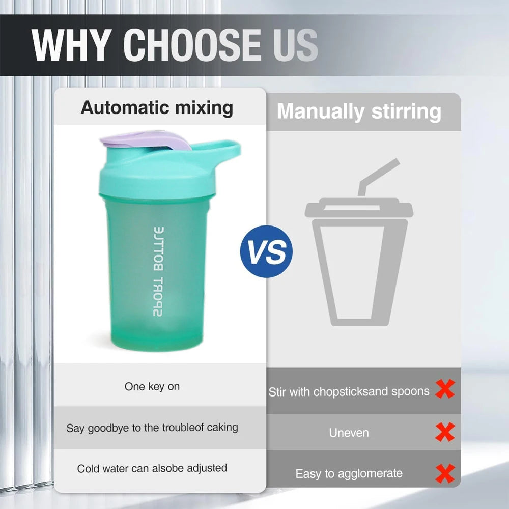 300ml Best Shaker Cup, Protein Sports Shaker Cup Tritan Material, with Plastic Ball Drink Cup Suitable for Sports and Fitness