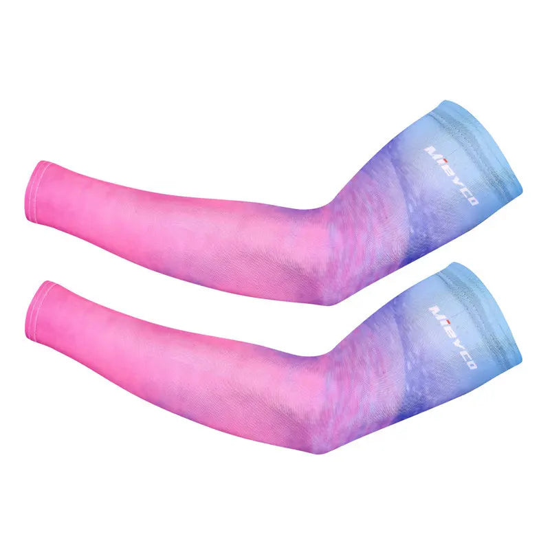 Mieyco Cycling Arm Sleeve Breathable Quick Dry UV Protection Running Ice Fabric Arm Sleeves Fitness Basketball Sunscreen Bands