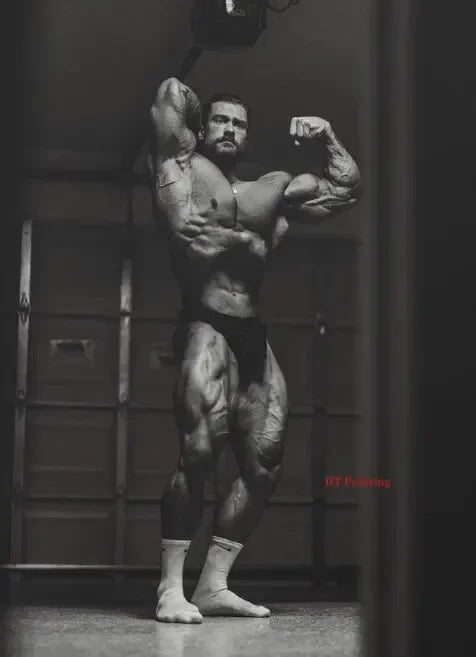 Canvas Painting Chris Bumstead Bodybuilder Fitness Motivational Quotes Poster Muscle Man Wall Art Pictures Home Gym Decor