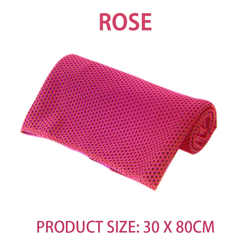 Outdoor Microfiber Quick Drying Sports Cooling Ice Towel Cold Sports Towel Fitness Cool Towel Camping