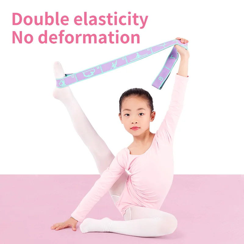 8/9 Loops Children Upgrade Pattern Guide Digital Resistance Elastic Band for Dance, Gymnastics, Ballet rubber band for training
