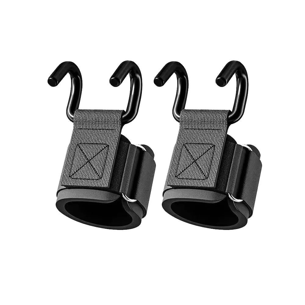 widen Weight Lifting Hook Grips With Wrist Wraps Hand-Bar Wrist Strap Gym Fitness Hook Weight Strap Pull-Ups Power Lifting Glove