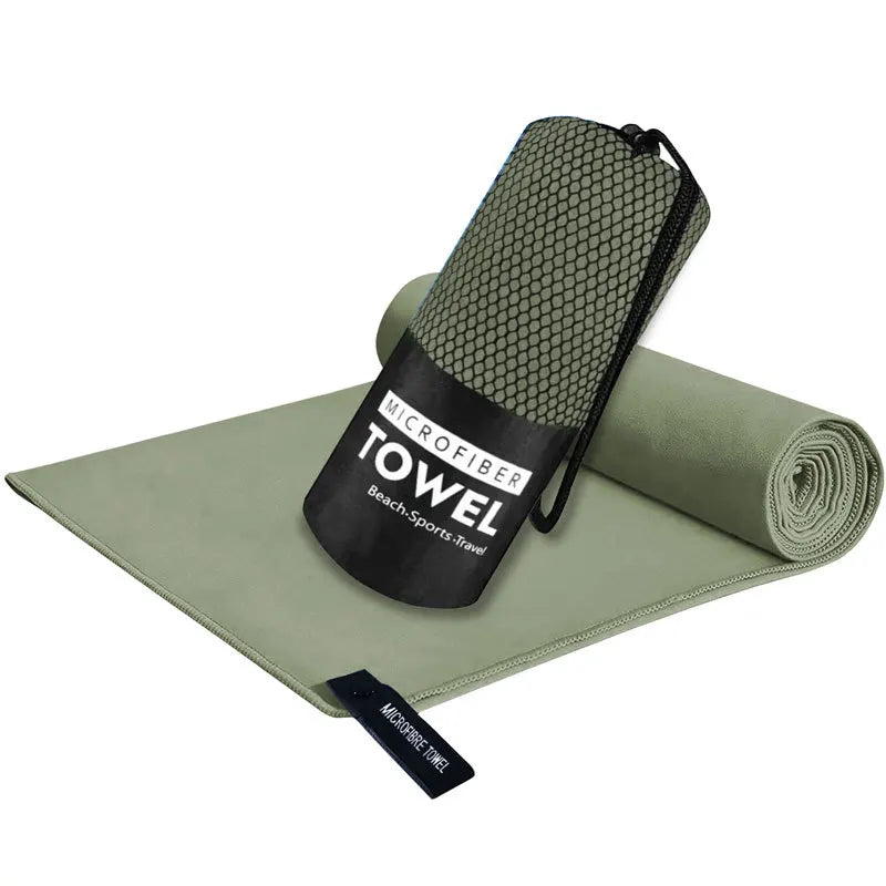 Sandproof Microfiber Fast-Drying Towel Lightweight Portable Swim Yoga Gym Beach Travel Sports Essentials