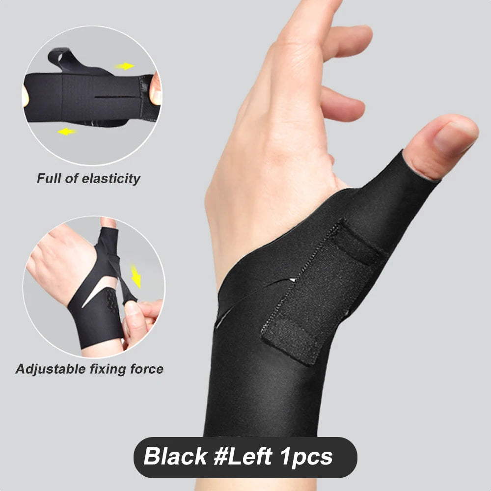 Wrist Thumb Support Brace Soft Elastic Thumb Compression Sleeve Protector Thumb Spica Splint Lightweight Wristband Gym Sports