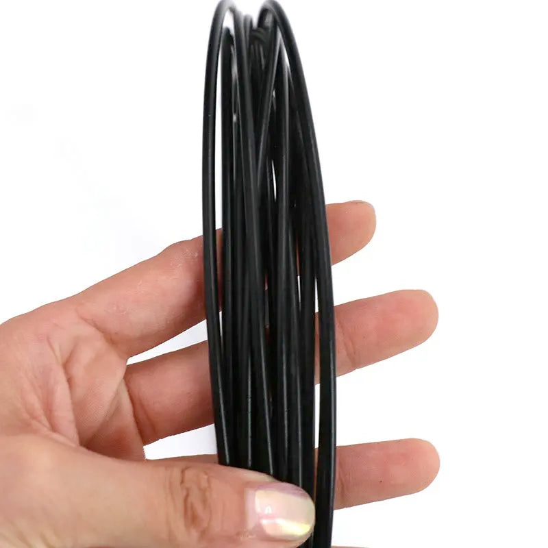 10Meters 0.8/1/1.2/1.5/2/2.5/3/4/5/6/8mm Flexible Soft Black PVC Coated 304 Stainless Steel Wire Rope Cable for Gym Machine