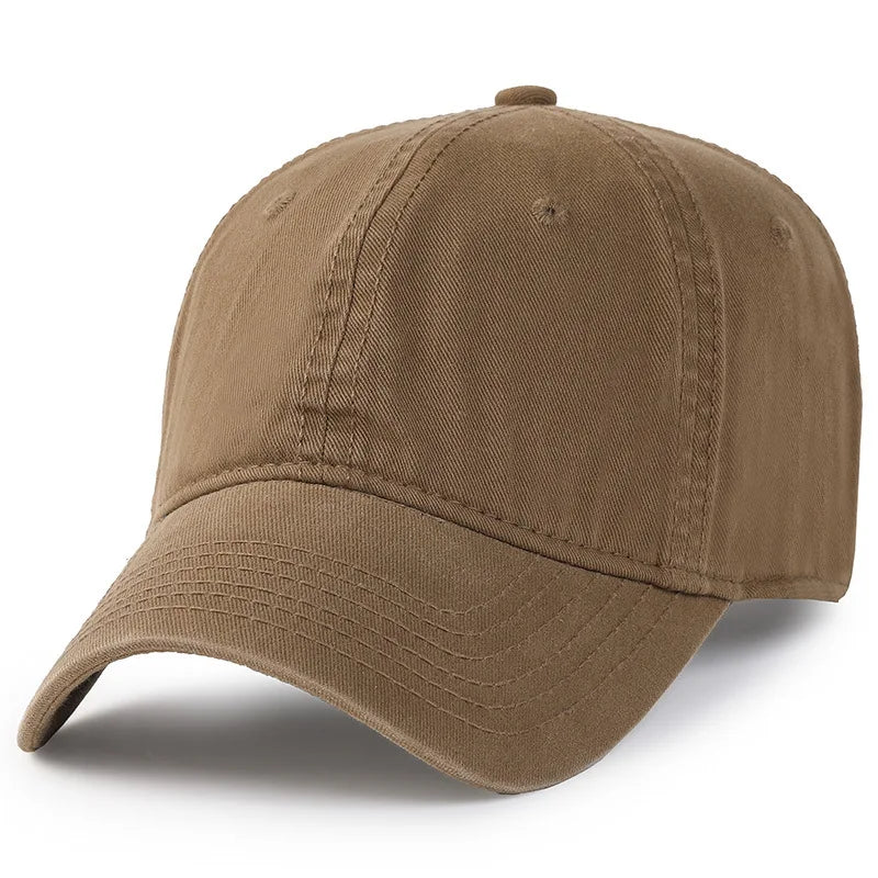 Men Women Oversize XXL 100% Cotton Baseball Cap, Large Hat for Big Heads 56-63cm (23.5'-25.5'), Adjustable Plain Dad Cap