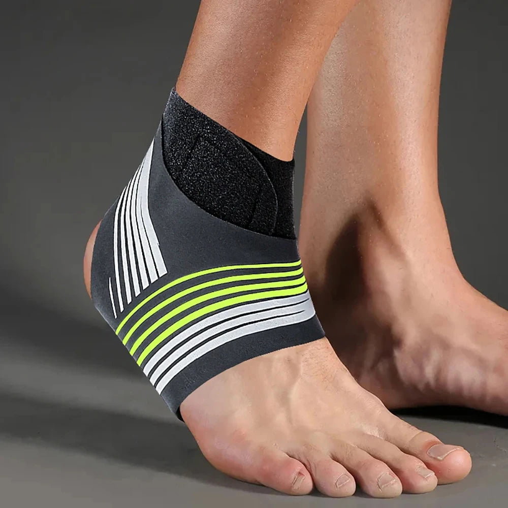 2 Piece Sports Ankle Compression Strap Ankle Support Stabilizer Tendon Pain Relief Strap Basketball Soccer Ankle Protector