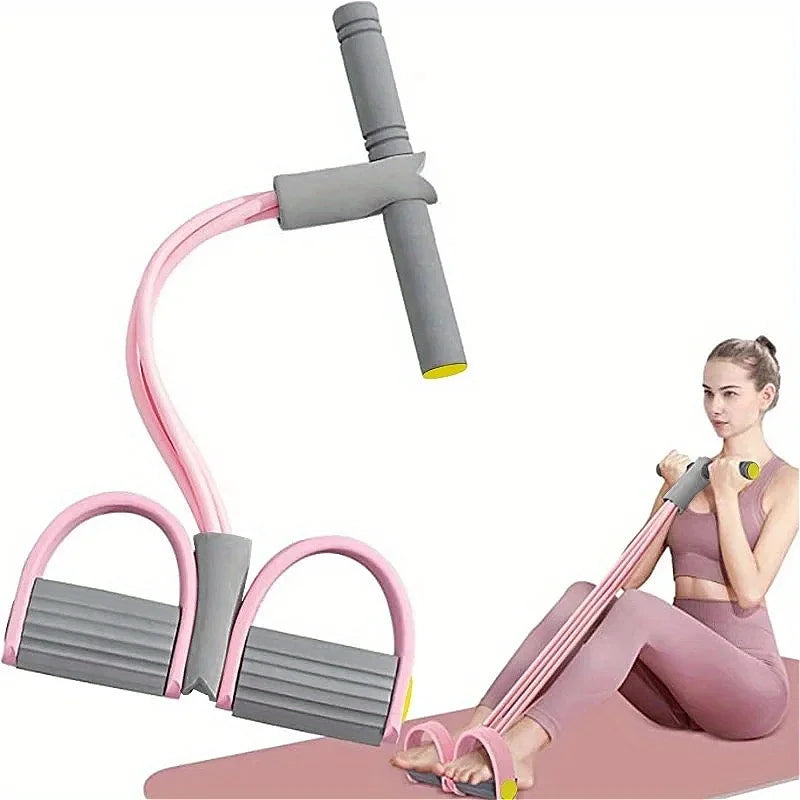 Multi-Function Resistance Band Set, 6 Tubes for Intense Workout, NBR Handles for Comfort, Office/Living Room/Bedroom Use