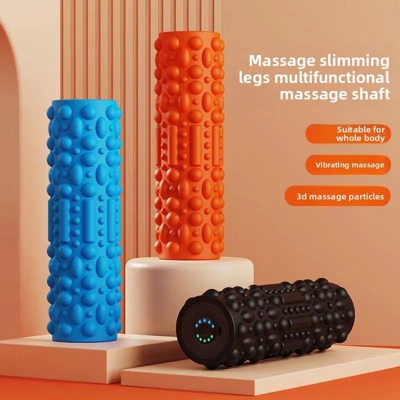 Electric Foam Roller Muscle Relaxer Beautiful Legs Langya Massage Stick Roller Sports Fitness Equipment Vibrating Yoga Column