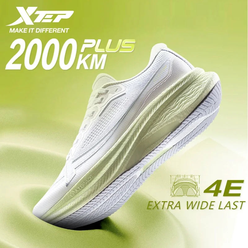 Xtep 2000km Plus Running Shoes Women's 2025 Spring Lightweight Anti-slip Wear-Resistant Training Jogging Sneakers 875318110009