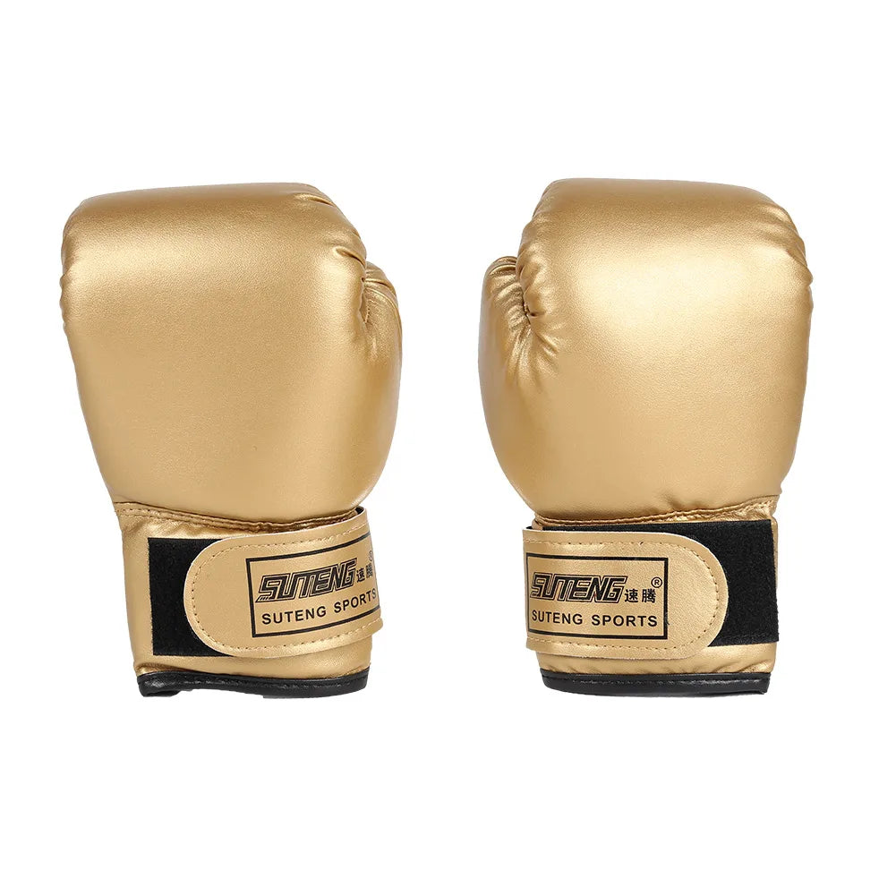 2Pcs Kids Boxing Gloves PU Leather Training Gloves Breathable Muay Thai Mitts Taekwondo Mitts for Punching Bag