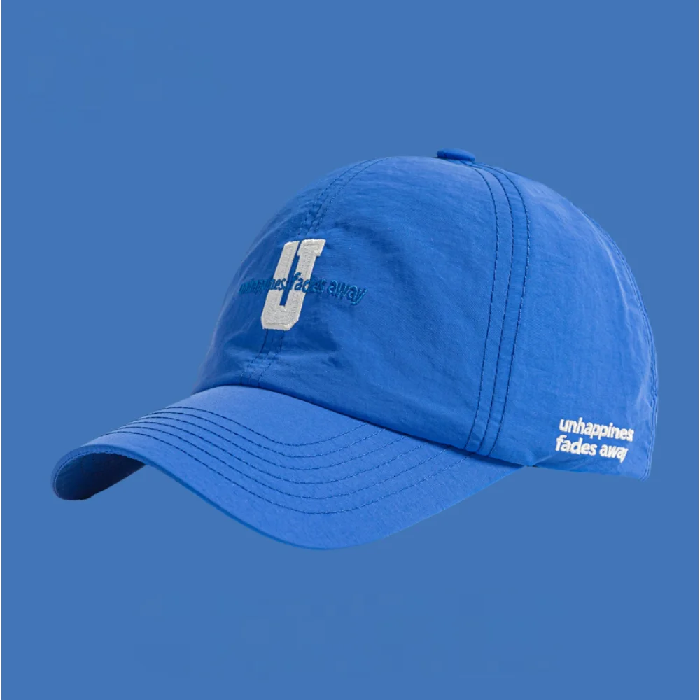 Baseball Cap Curved Brim Mesh Waterproof Embroidery Letter Hat for Men Women Outdoor Running Cycling Korean Fashion Sport Cap