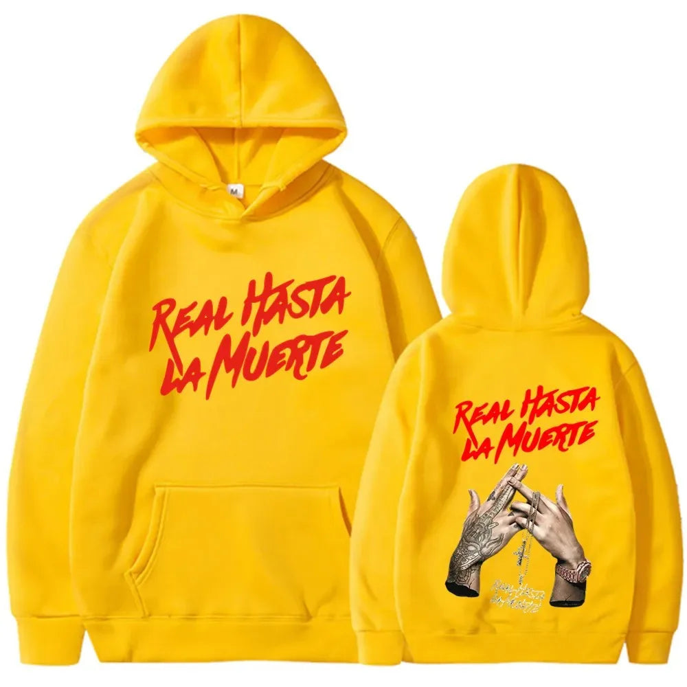 New Rapper Anuel AA Printed Hoodies Men Woman Fashion Hoodie Singer Graphic Printing Sweatshirts for Fans Fleece Streetwear