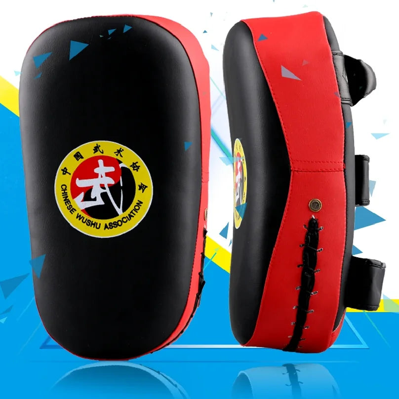 MMA Curve Pads Muay Thai TKD punching Mitts PU leather Sanda Taekwondo Kickboxing Boxing Hand Foot Square arc Target 1 Piece