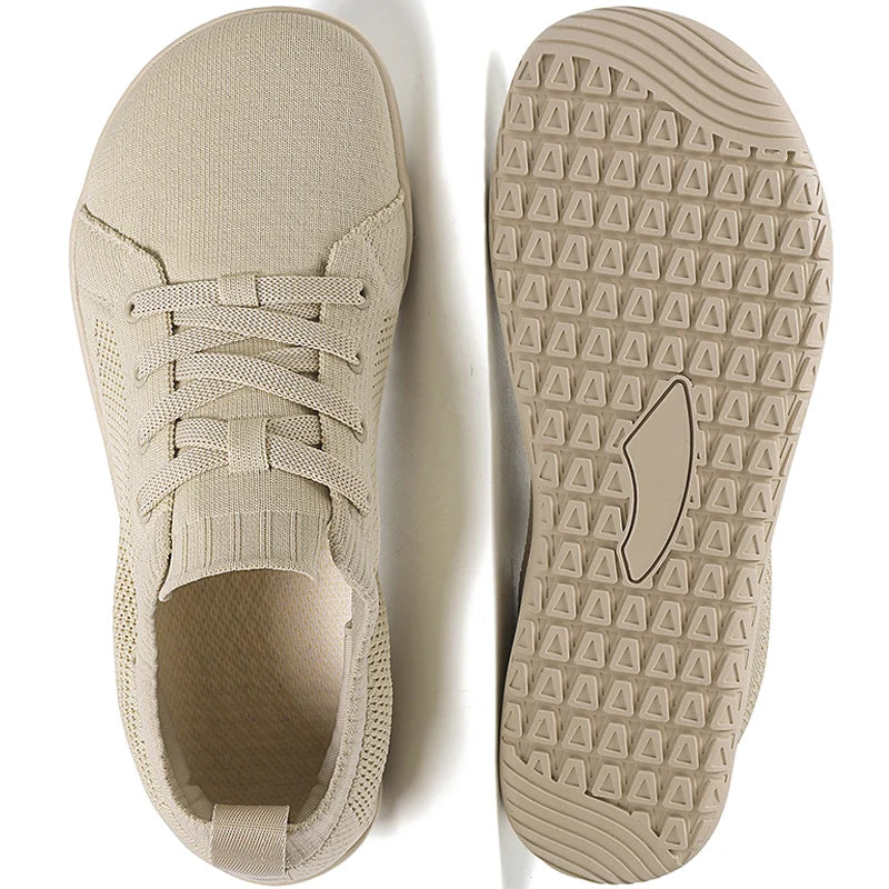Wide-toed Shoes Men's Zero Drop Minimalist Fashion Simple Casual Sneaker Barefoot Shoes Women's Jogging Shoes Mesh Walking Shoes