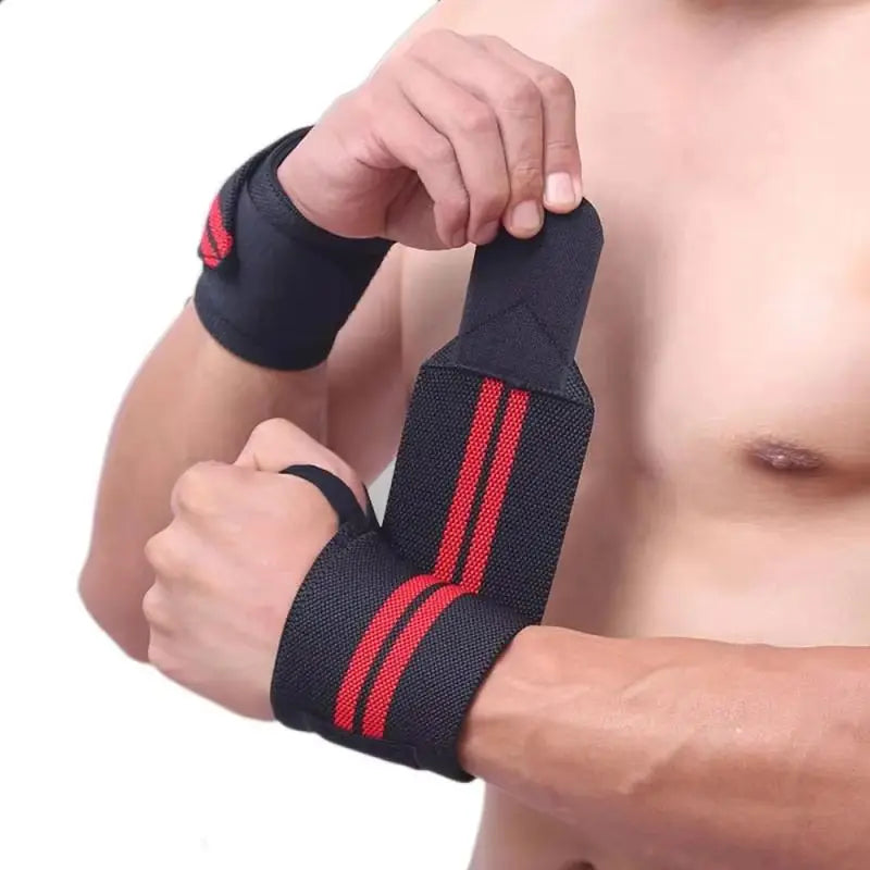 Weight Lifting Wristband Elastic Breathable Wrist Wraps Bandage Gym Fitness Weightlifting Powerlifting Wrist Brace Support Strap
