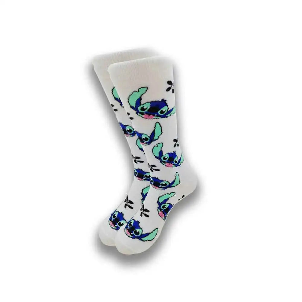 Cartoon and Animation fFashion Trend Men and Women Socks Autumn and Winter Street Style Middle Tub