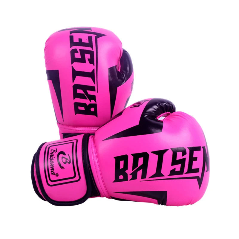 1 Paie Of 6 Oz 10 Oz Boxing Gloves Wear-resistant PU Leather Training Gloves Good Toughness Humanized Design Punching Gloves