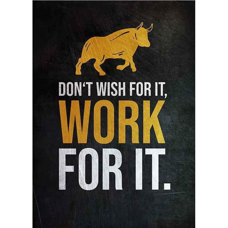 Motivational Stock Trading Canvas Art Buy The Fear Sell Greed Wall Decor for Home Office Traders Best Inspirational Posters