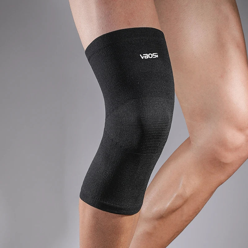 VBOSi 1 Piece Women Men Mild Compression Elastic Knee Support Sleeve for Basketball Cycling Running