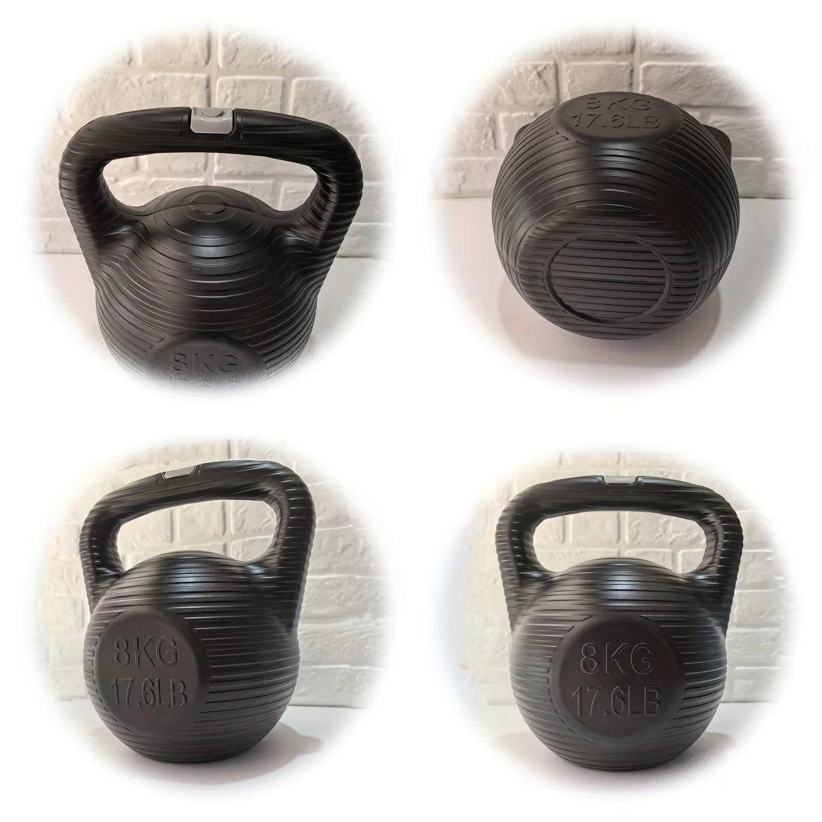 6/8KG Water Filled Solidifying Kettlebell Texture Leak-Proof Snap Lid Portable Kettle Bell Home Gym Full Strength Equipment