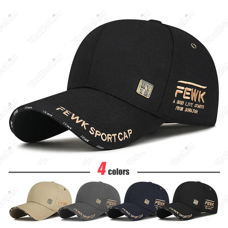 New Fashion High Quality Unisex Chinese Style Letters Embroidery Cotton Adjustable Baseball Cap Sun Hat Trucker Caps Dad Hats