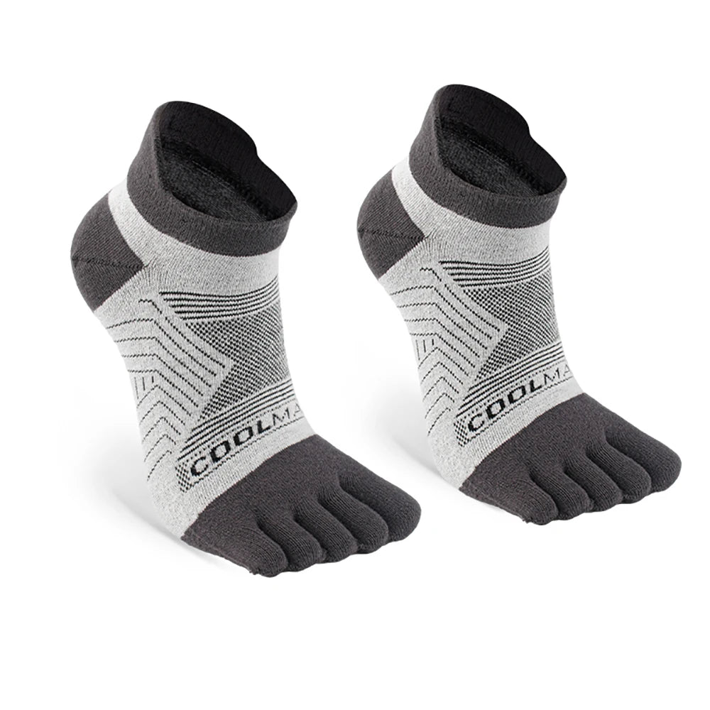 1/4/6 PAIRS COOLMAX Sports Socks Breathable Elastic 5 Toes Sports Socks Quick Drying Wicking Moisture Athletic Running Socks