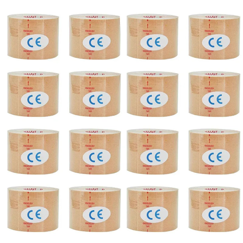 1/6/10Pcs Beige 5cm Elastic Kinesiology Tape Sports Muscle Tape Bandage Care Kinesiology First Aid Tape Muscle Injury Tape