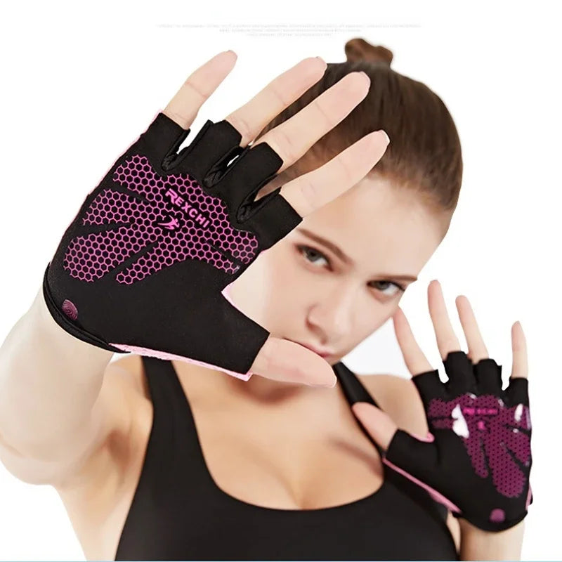 Professional Fitness Gloves Non-Slip Yoga Exercise Half Finger Men Women Power Weight Lifting Hand Protector Cycling accessory