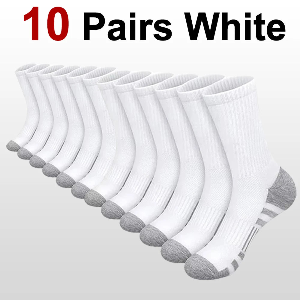 10/20/30 Pairs Men Outdoor Sports Socks Anti Odor Sweat Absorbing Breathable Comfortable Basketball Cycling Running Casual Socks