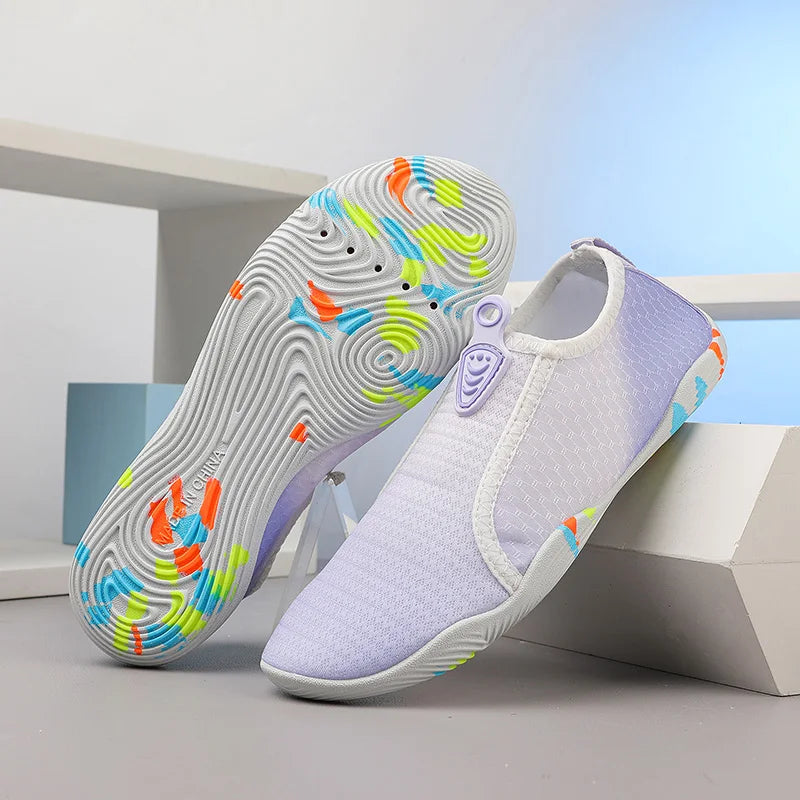 New Unisex Lager Size Unisex Outdoor Aqua Shoes Couples Vacation Beach Barefoot Swimming Shoes Indoor Fitness Gym Shoes35-46#