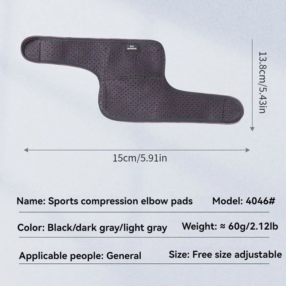 GOBYGO 1Pcs Sports elbow Pads Arm Warmers Strap Protector Elbow Protector Comfortable Breathable Fitness Arm Sleeves Men Women