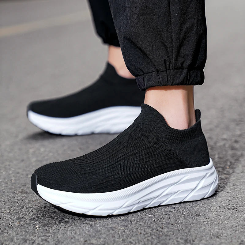 MAEDEF Men's Running Shoes Lightweight Breathable Mesh Elastic Comfortable Durable Fashion Casual Hot Selling Sports Sneakers