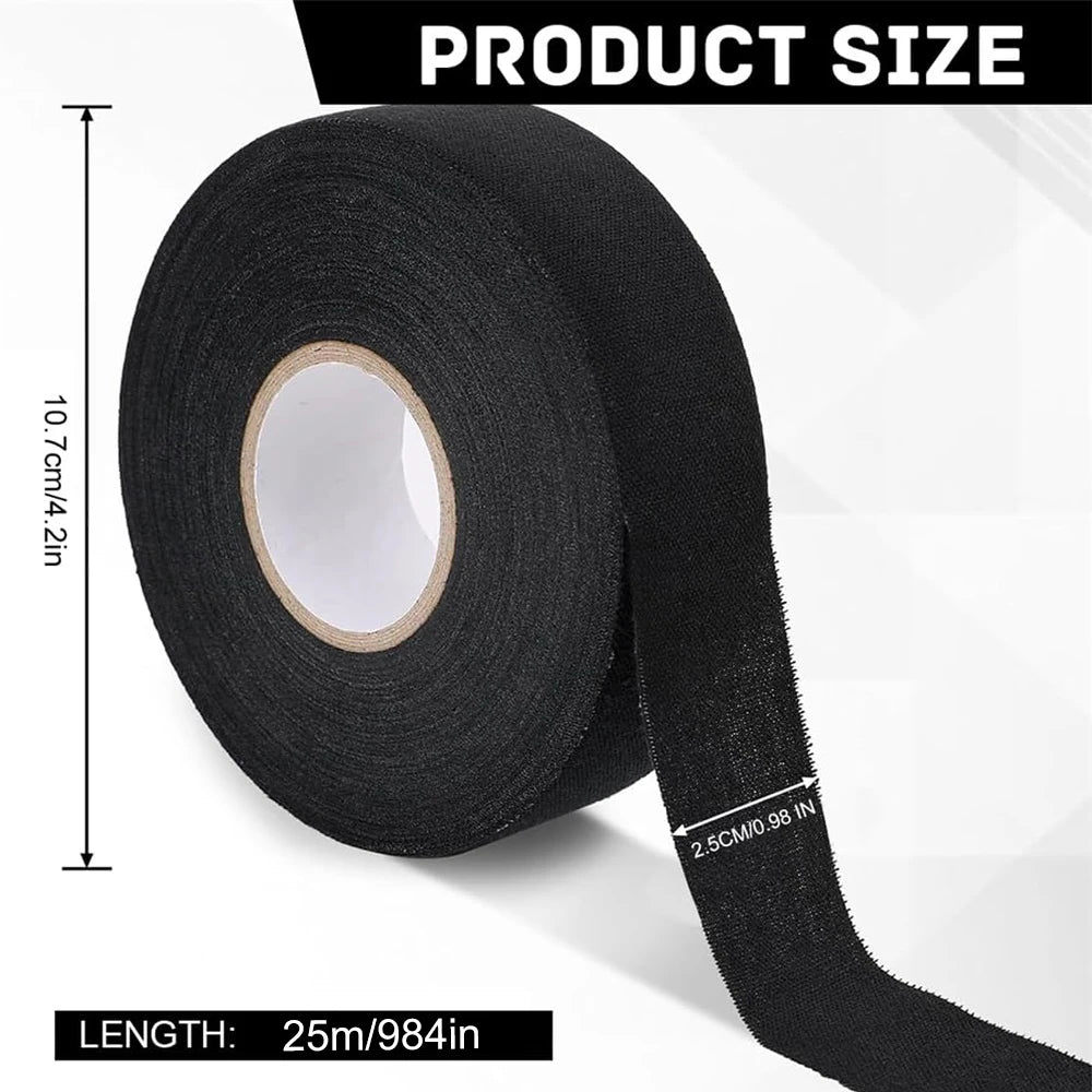 4PCS Hockey Tape, Strong Adhesive Goon Tape,Multipurpose Cloth Tape 2.5cm X 25m Each Roll, Hockey Stick Tapes for Sports, Handle