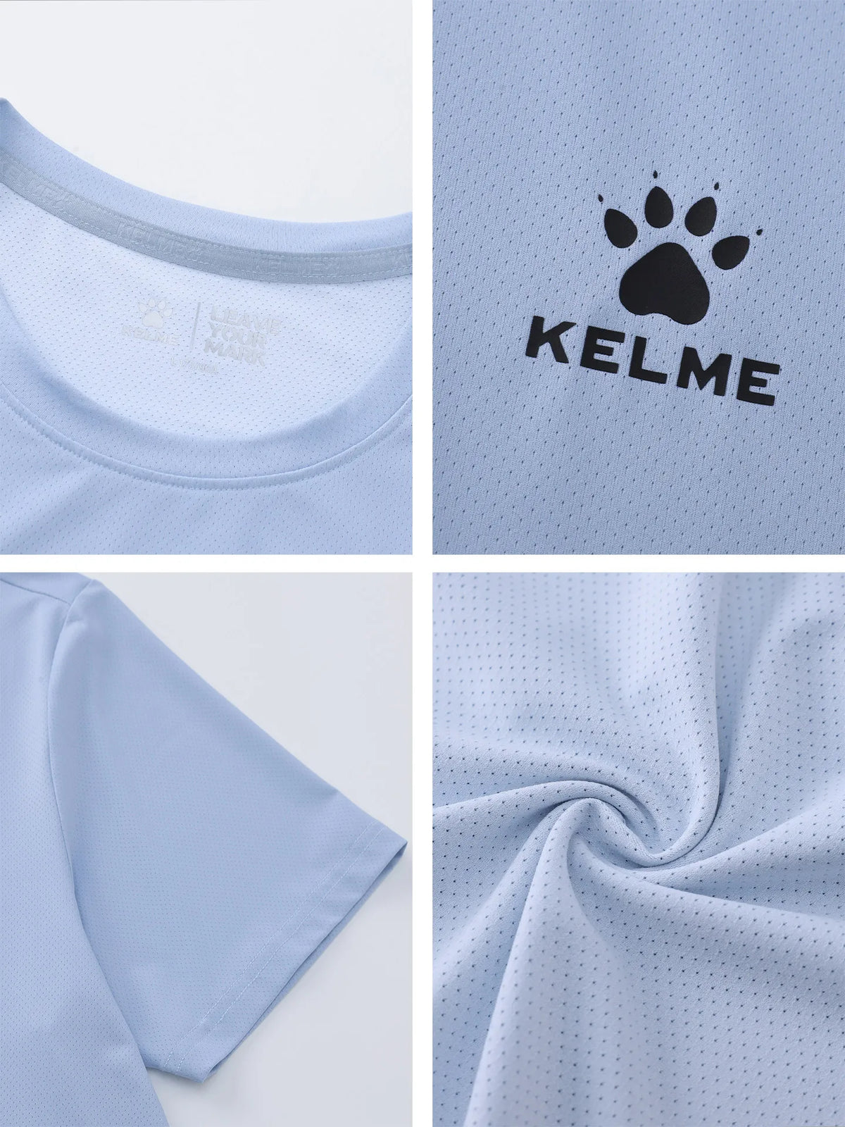 Kelme Ice Silk Short Sleeve T-shirt For Men 2026 Breathable Casual Half Sleeve Quick Drying Cool Sport Running Top