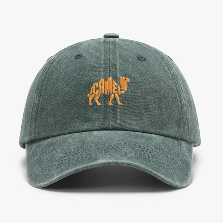 Camel Embroidered Exquisite Animal Vintage Cotton Baseball Caps Men Women Washed Hat Sports Fishing Dad Summer Peaked Cap